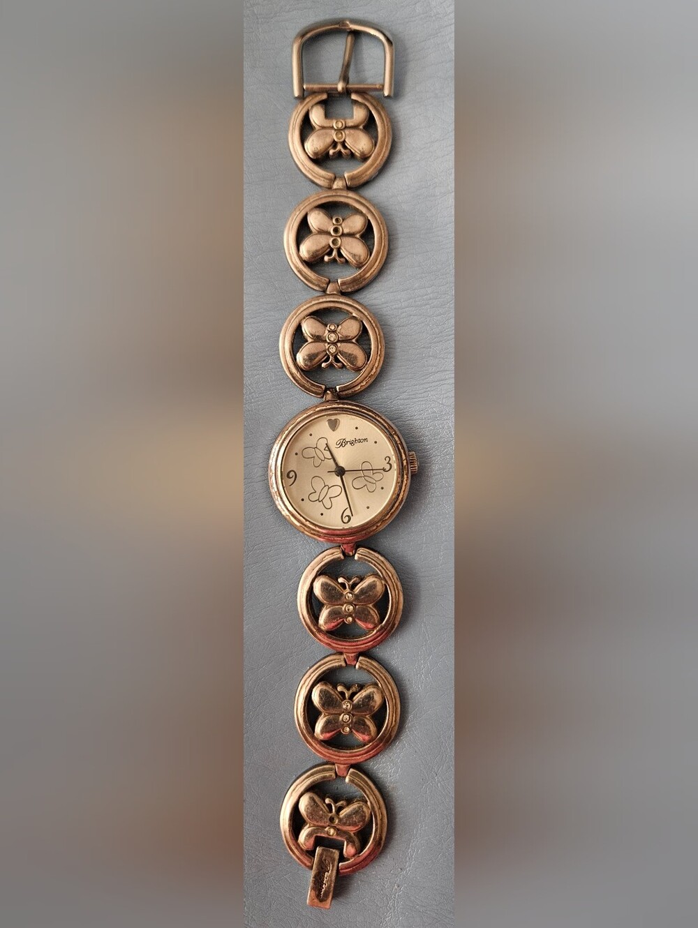 Brighton Silver Butterfly Link Bracelet Watch